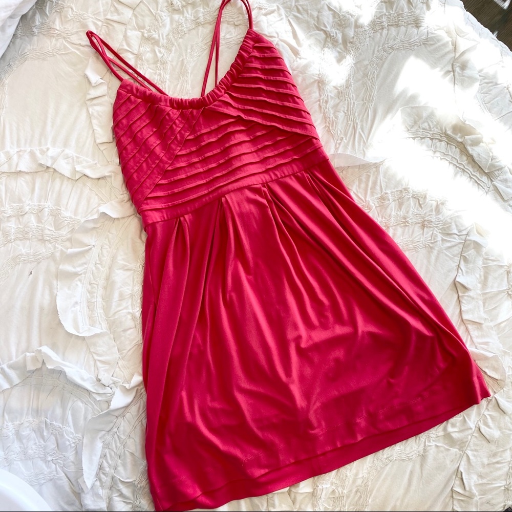 BCBGeneration hot pink dress with pockets